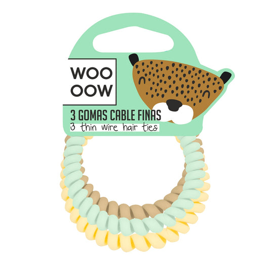 WOO OOW Set 3 Gomas Cable Finas