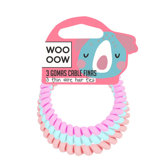 WOO OOW Set 3 Gomas Cable Finas