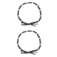 WOO OOW Set 2 Gomas Trenzadas Perlas