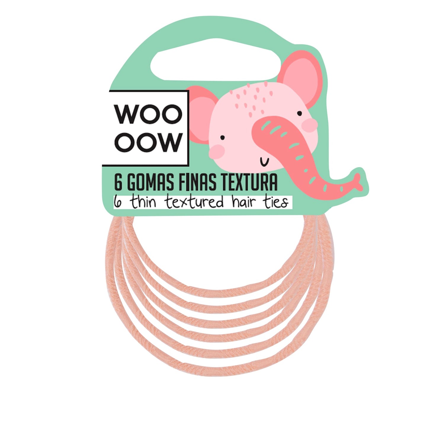 WOO OOW Set de 6 Gomas Finas Textura