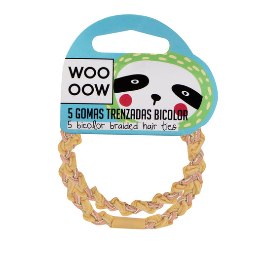 WOO OOW Set 5 Gomas Trenzadas Bicolor