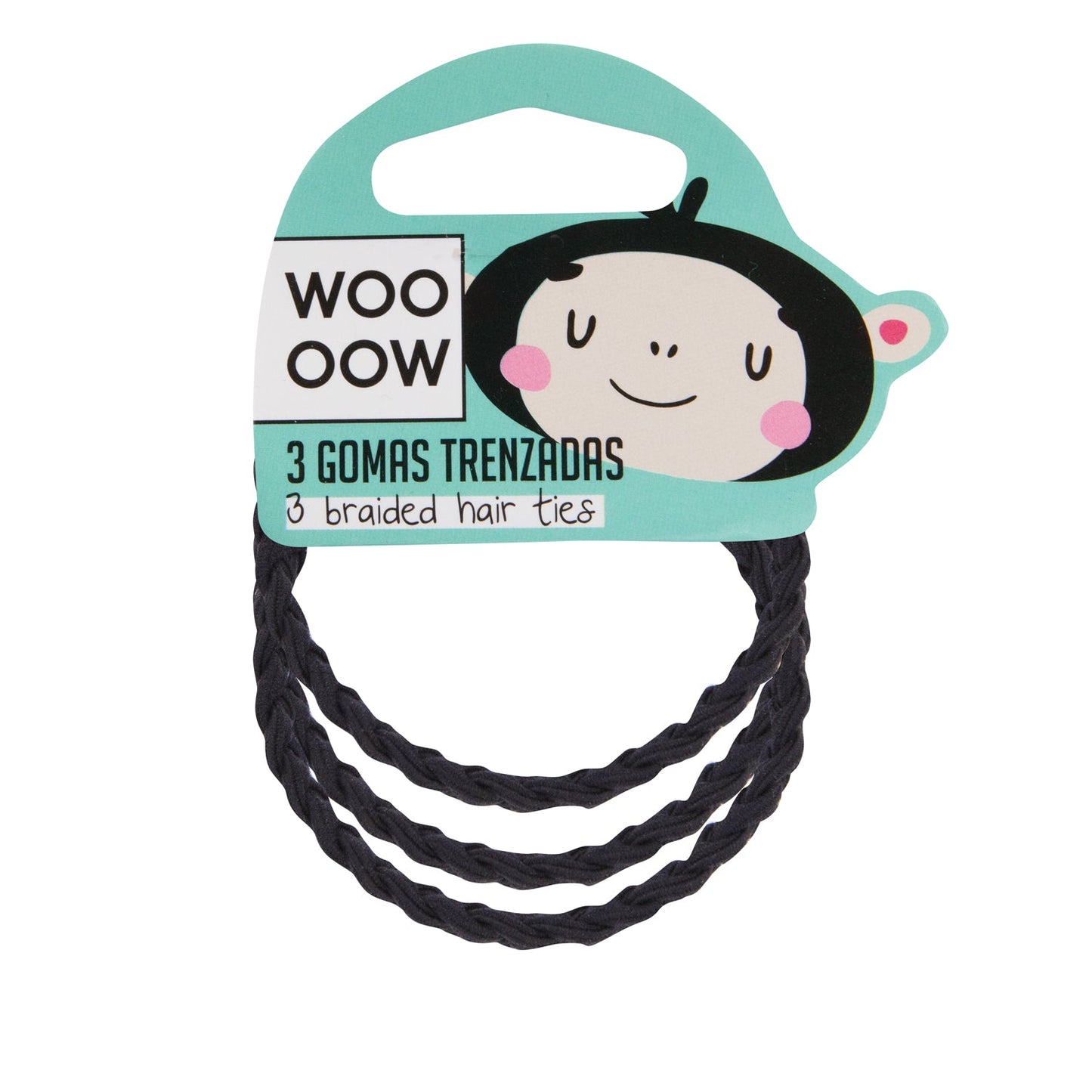 WOO OOW Set de 3 Gomas Trenzadas