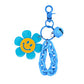 Llavero Flor Smiley y Cascabel