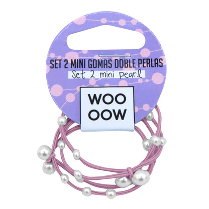 Set 2 Mini Gomas Doble Perlas