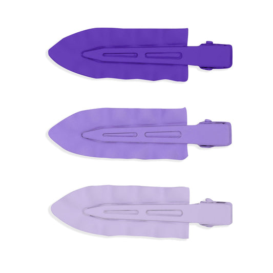 Oh My Hair Set Clips Pétalos Morado