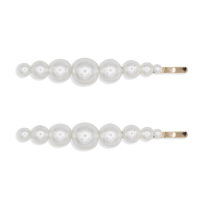 Oh My Hair Set 2 Horquillas Doradas con Perlas