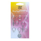 SET 8 AROS PARA EL PELO PLATA INDIA