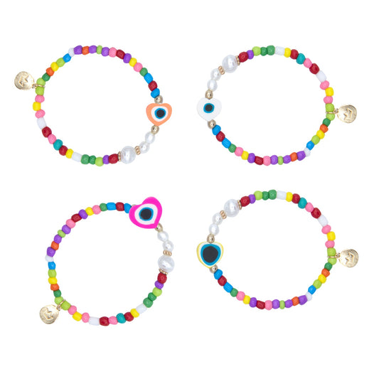 Little Princess Pulseras Cuentas Multicolor