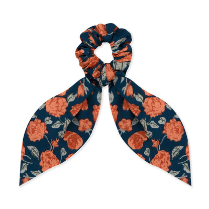 Oh My Hair Scrunchie con Lazo Estampado Rosas
