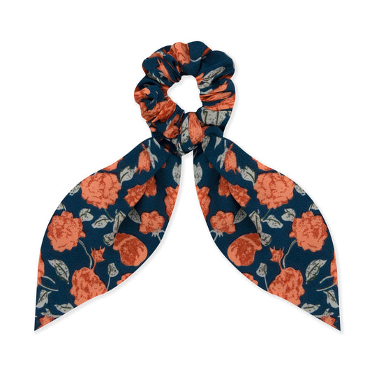 Oh My Hair Scrunchie con Lazo Estampado Rosas