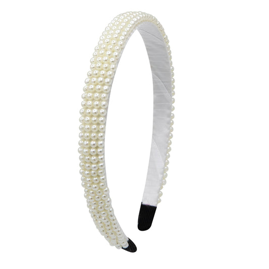 Oh My Hair Diadema Ancha Perlas Mini