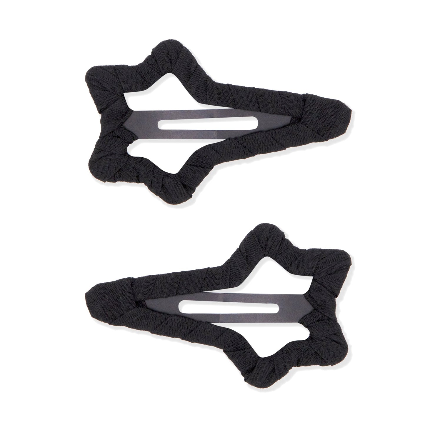 Oh My Hair Set 2 Clips Forrados Estrella Negros