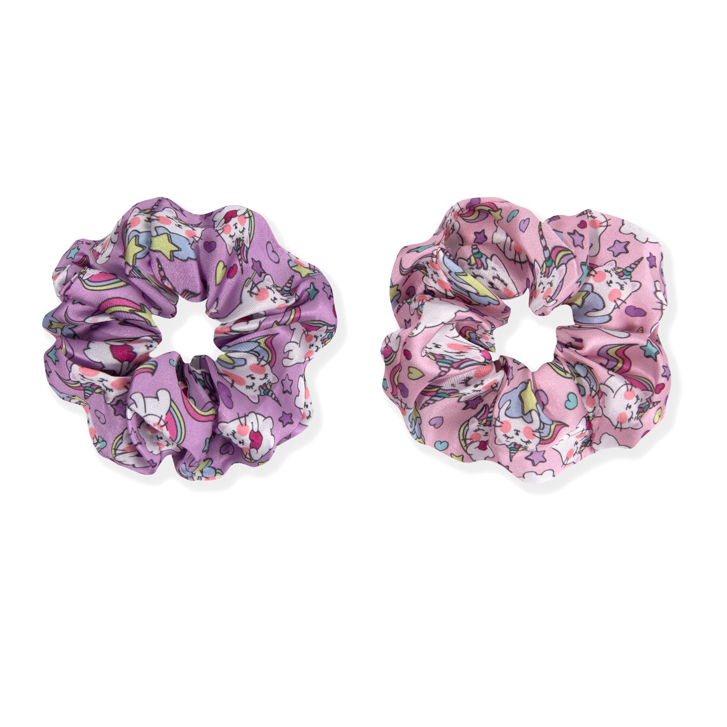 WOO OOW Scrunchies Satén Gaticornios Coletero