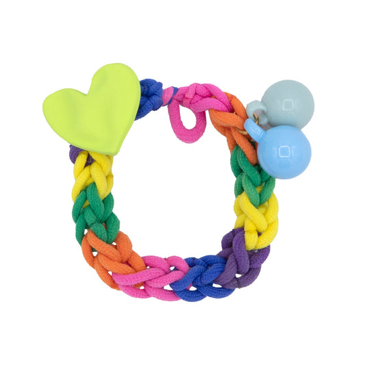 WOO OOW Goma Trenzada Colores Corazón