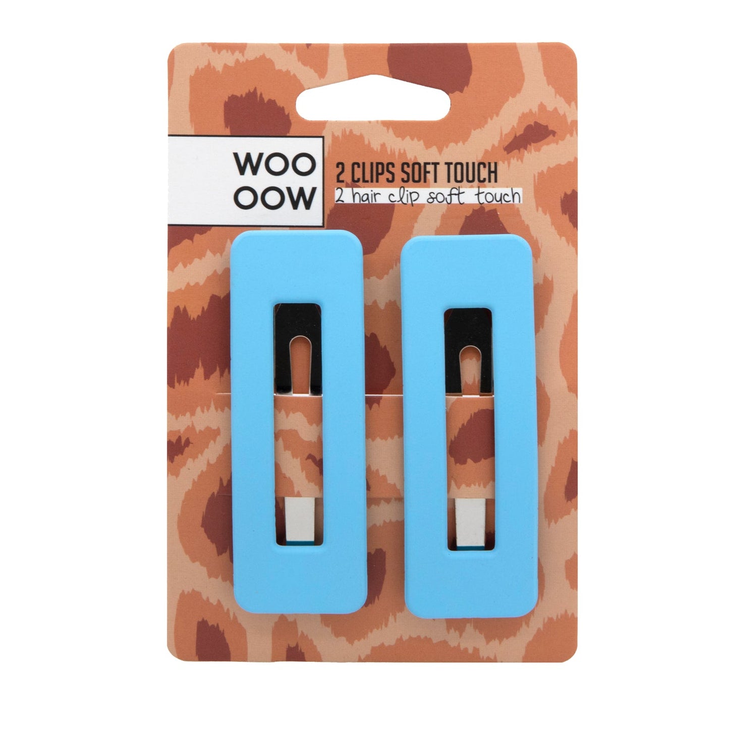 WOO OOW Set 2 Clips Soft Touch Azul