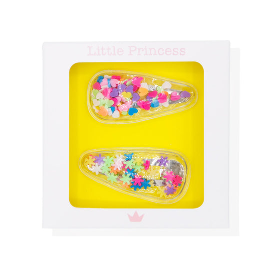 Little Princess Clips con Confeti de Colores