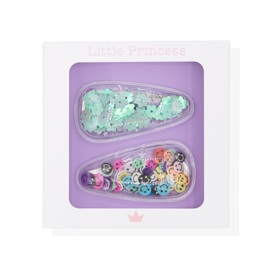 Little Princess Clips con Confeti de Colores