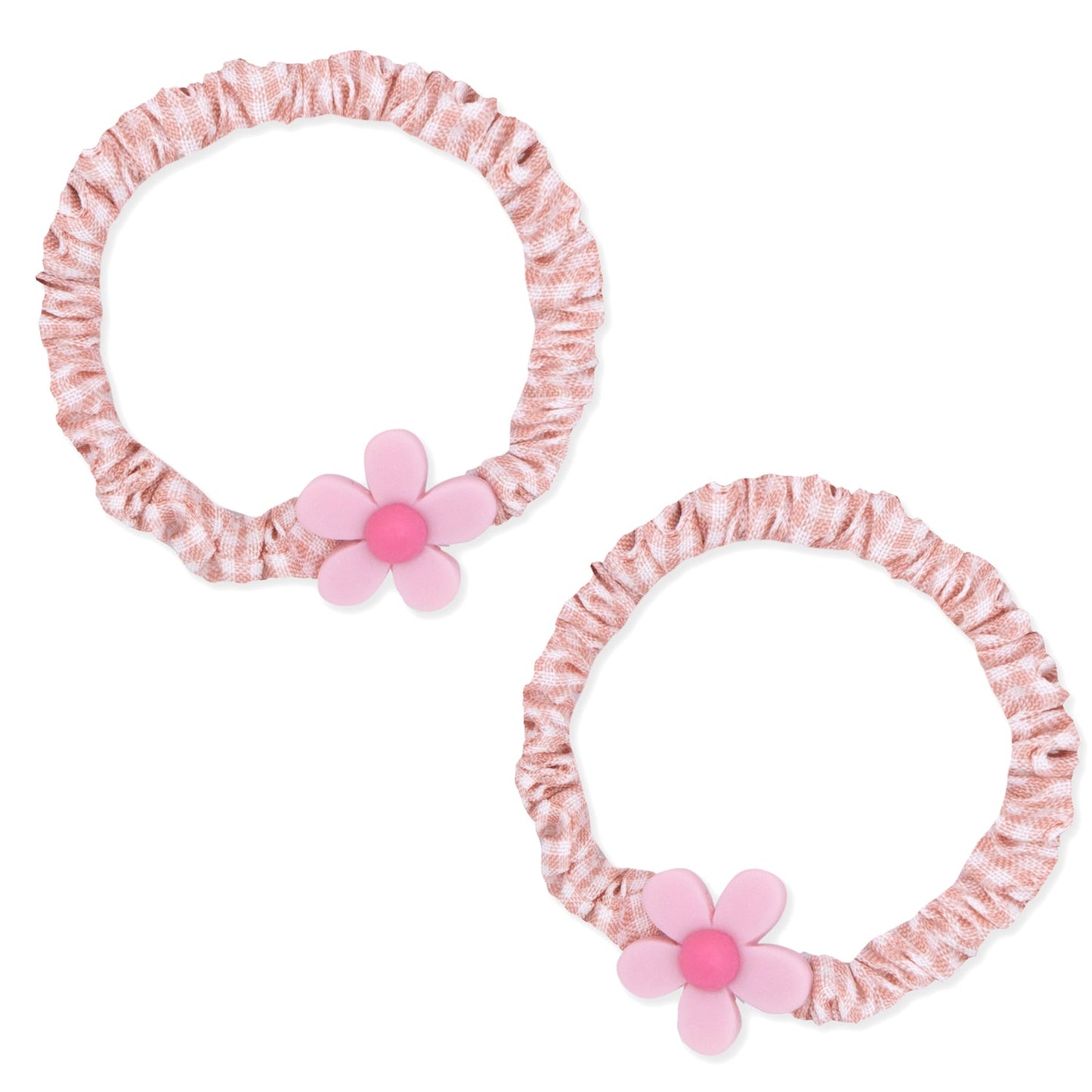 Little Princess Gomas Fruncidas Cuadros Vichy Rosa
