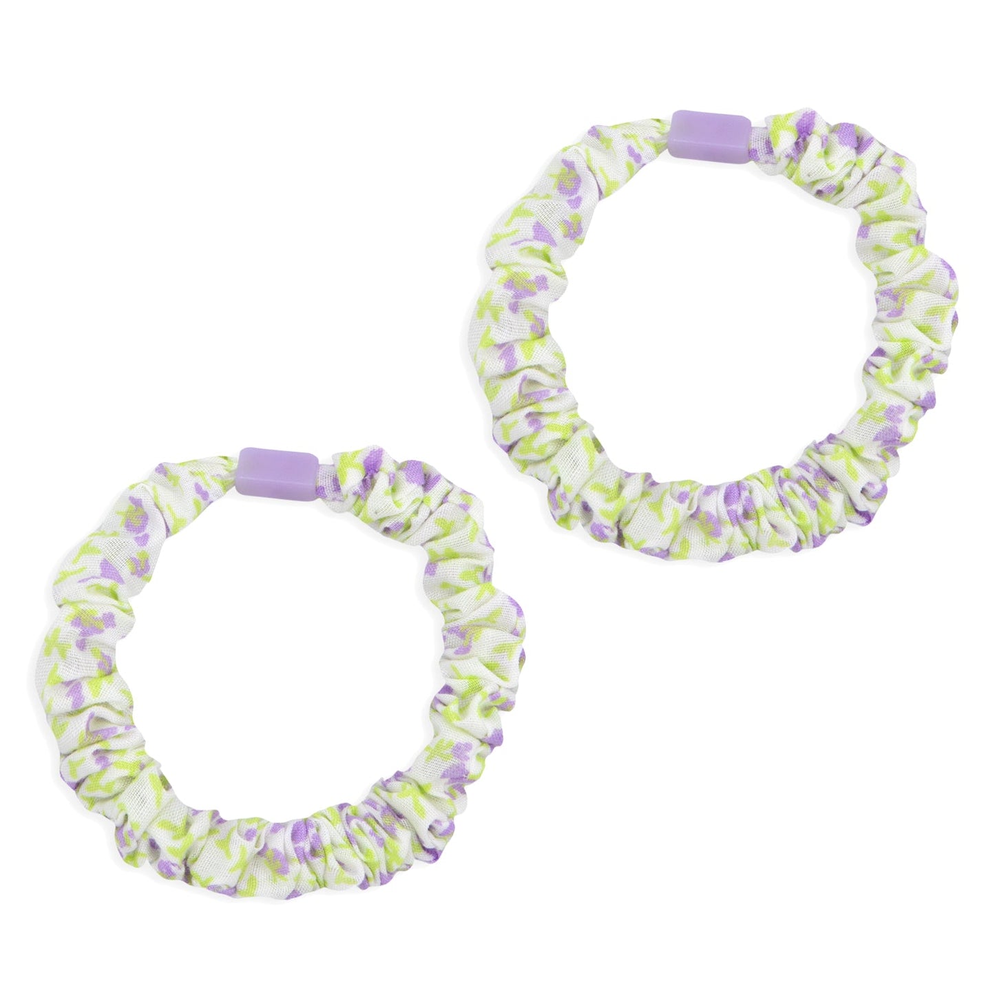 Little Princess Set 2 Gomas Fruncidas Flores Lilas