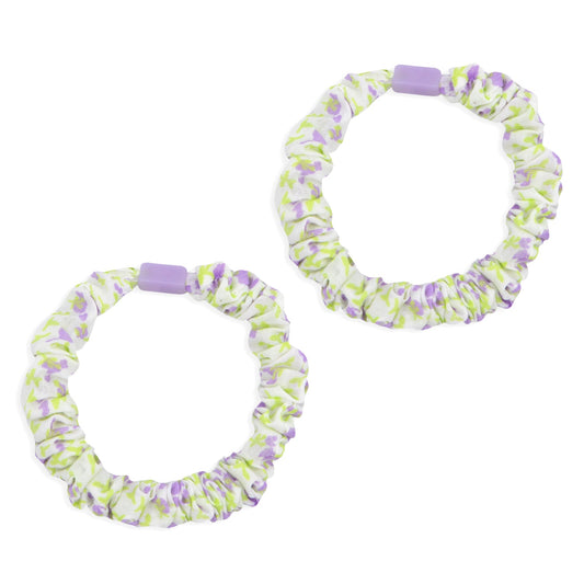 Little Princess Set 2 Gomas Fruncidas Flores Lilas