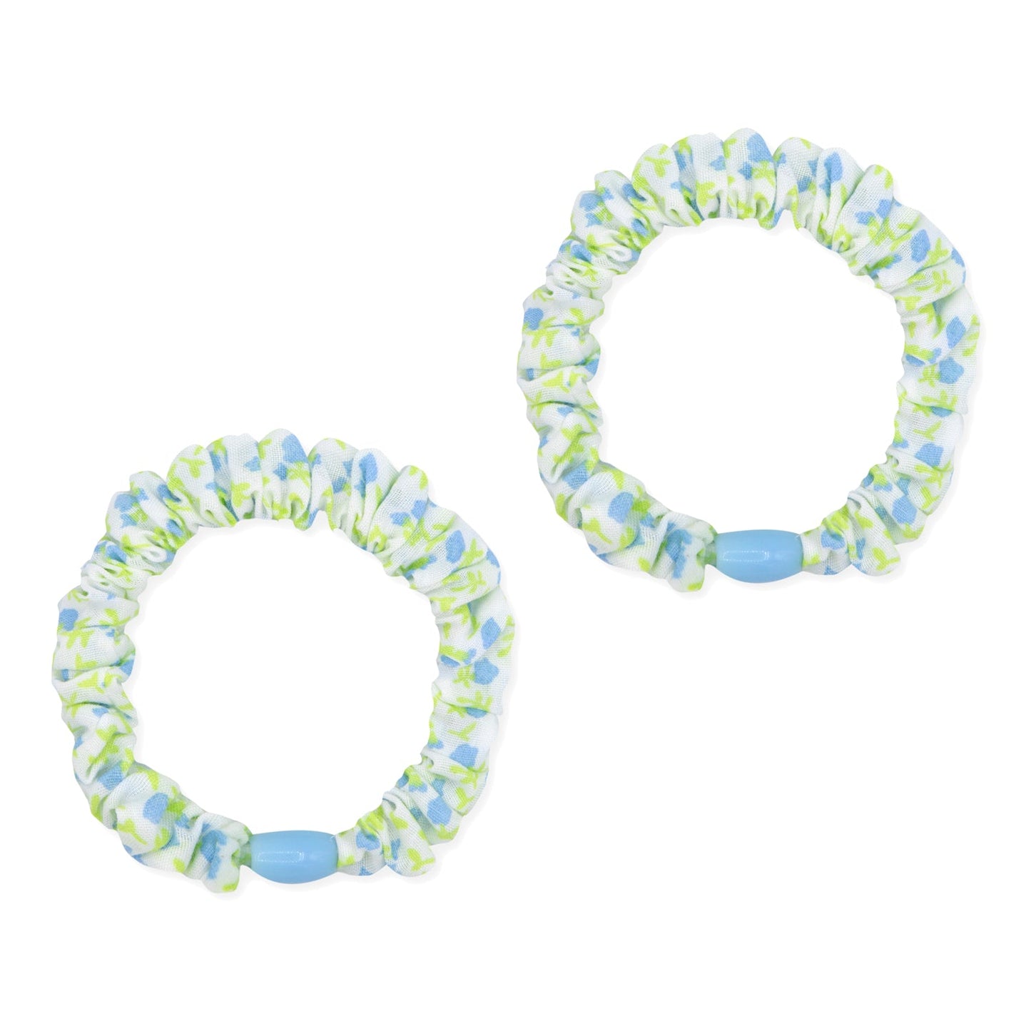 Little Princess Set 2 Gomas Fruncidas Flores Azules