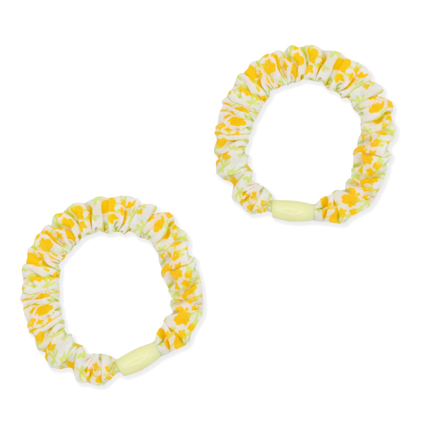 Little Princess Set 2 Gomas Fruncidas Flores Amarillas