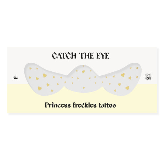 TATTOO PECAS CORAZÓN DORADAS
