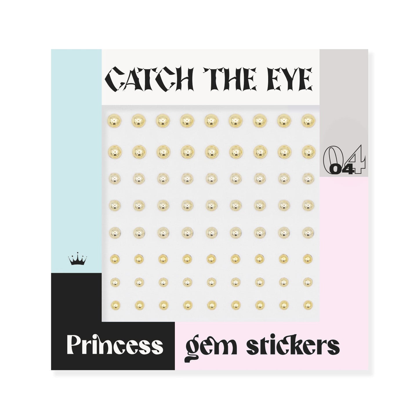 FACE STICKER GEMAS DORADAS