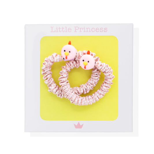 Little Princess Set 2 Scrunchies de Animalitos Rosas