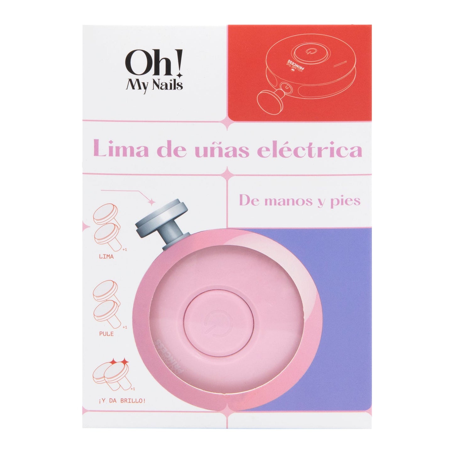 Oh My Nails Set de Lima de Uñas Eléctrica