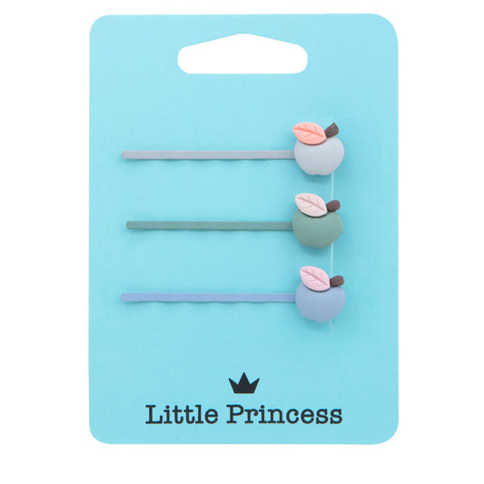 Little Princess Set 3 Horquillas Manzanitas