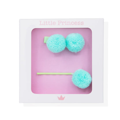 Little Princess Set Horquilla y Clip Pompón