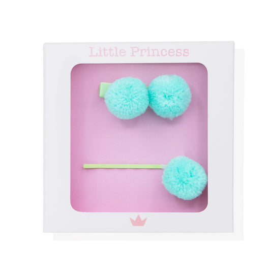 Little Princess Set Horquilla y Clip Pompón