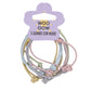WOO OOW Set 5 Gomas Dobles Pastel con Nudo