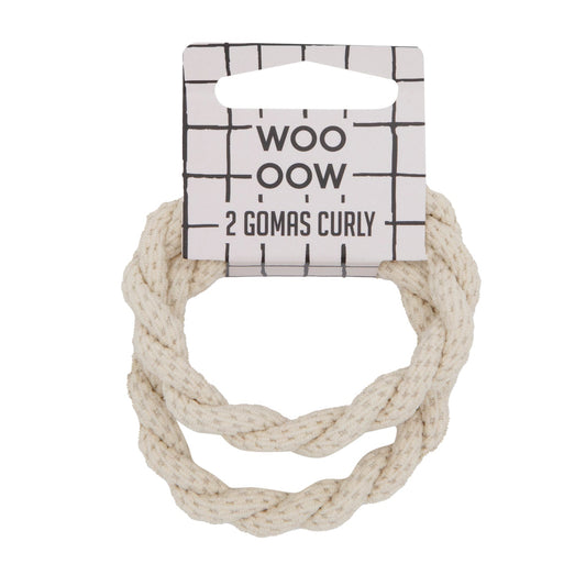 WOO OOW Set 2 Gomas Twist Beige