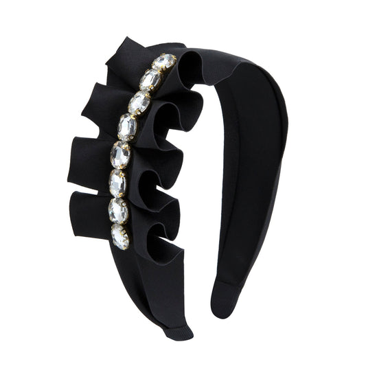 Oh My Hair Diadema Ancha Detalle Fruncido y Brillos