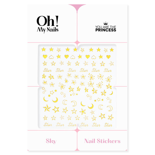 Oh My Nails Stickers Sky