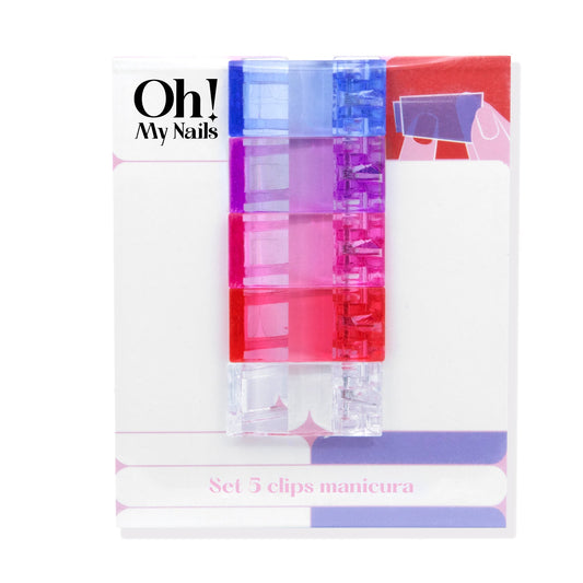 Oh My Nails Set de 5 clips manicura