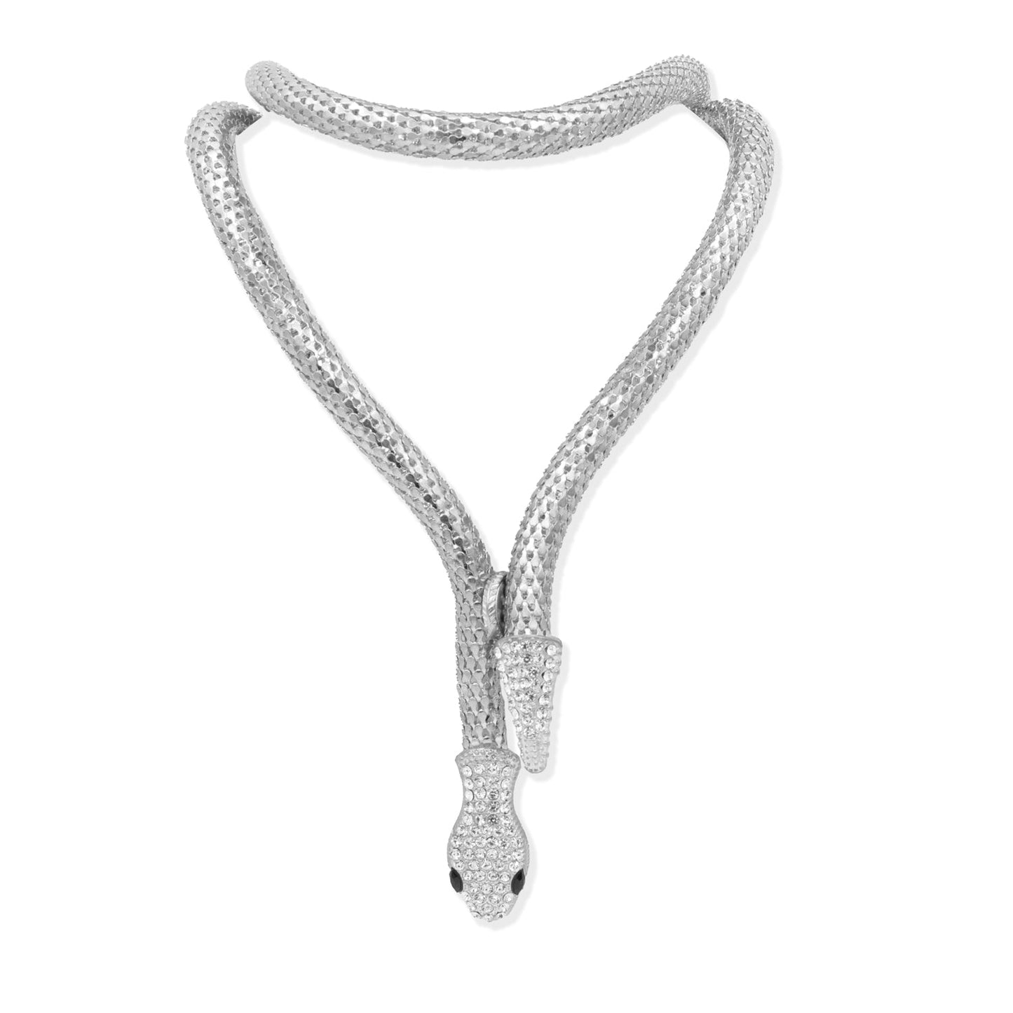 Collar Serpiente Plateado