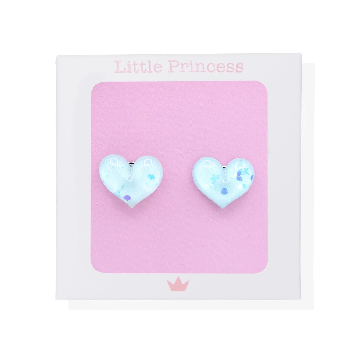 Little Princess Pendientes Pinza Corazón