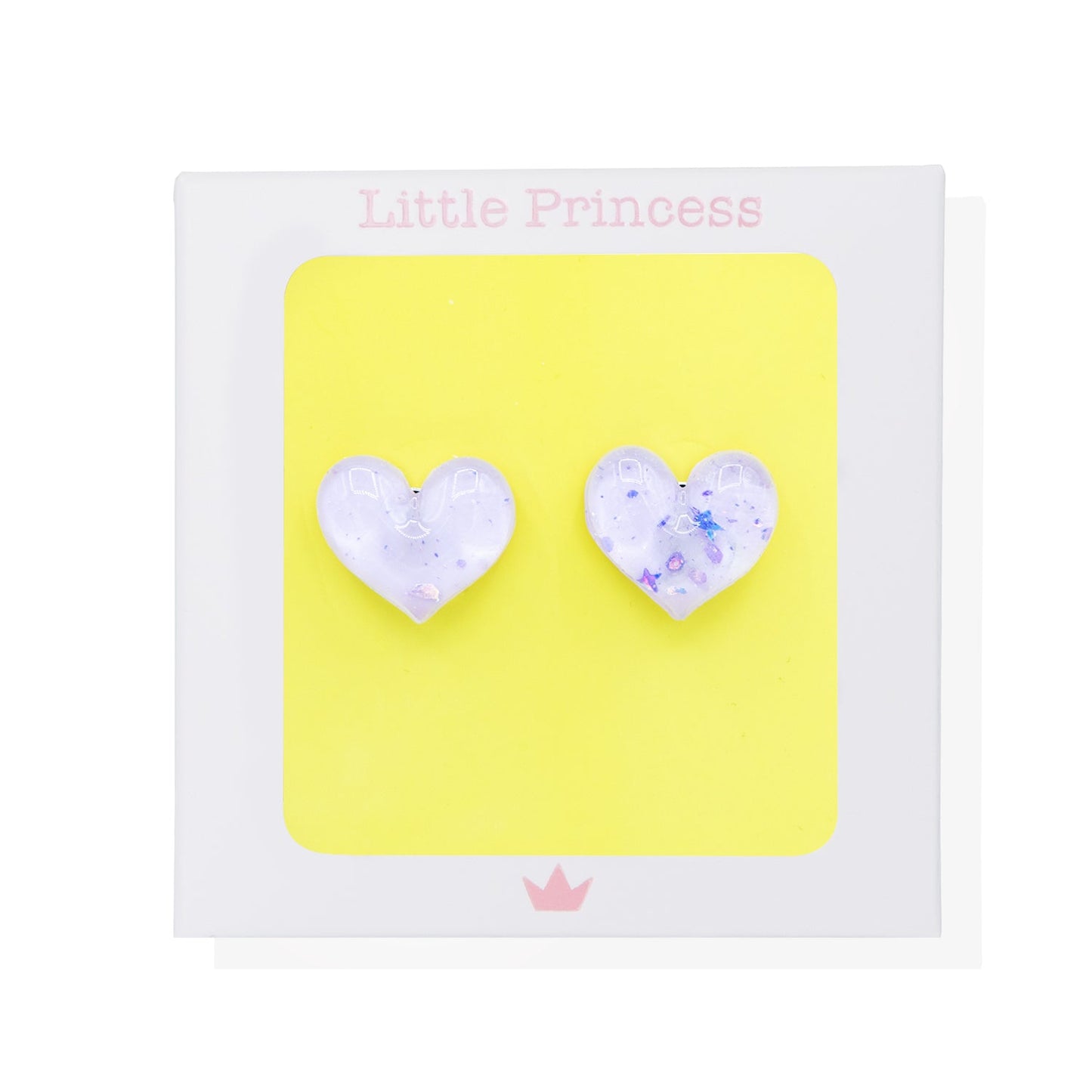 Little Princess Pendientes Pinza Corazón