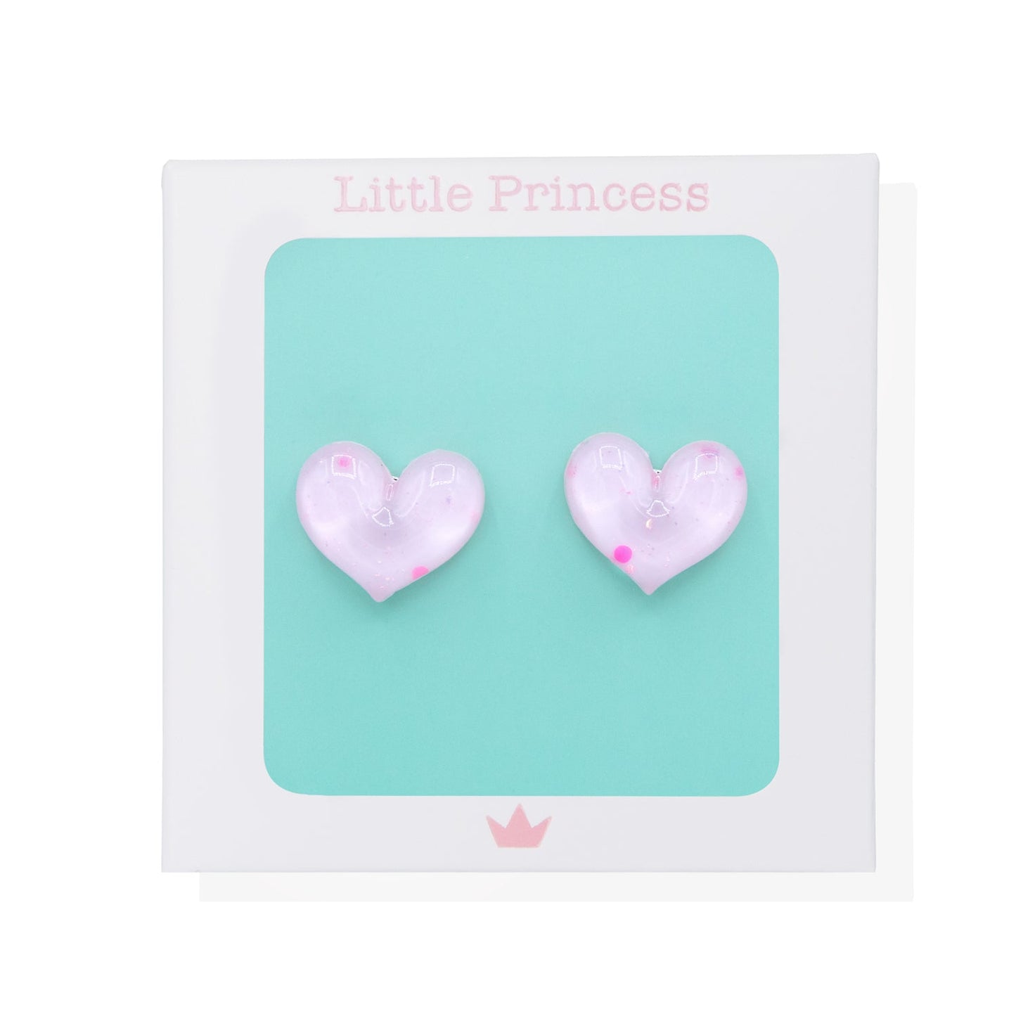 Little Princess Pendientes Pinza Corazón