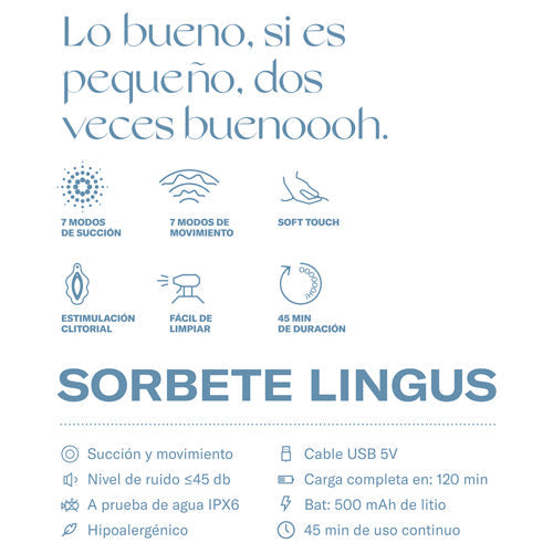 OOOH! Sorbete Lingus Azul
