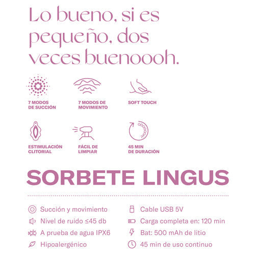 OOOH! Sorbete Lingus Rosa