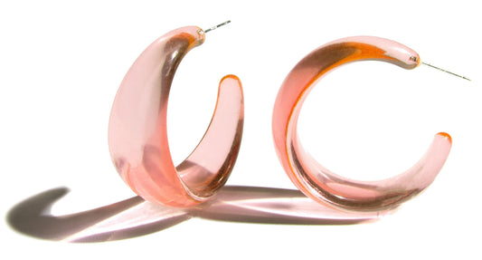 Pendientes Transparentes Naranjas