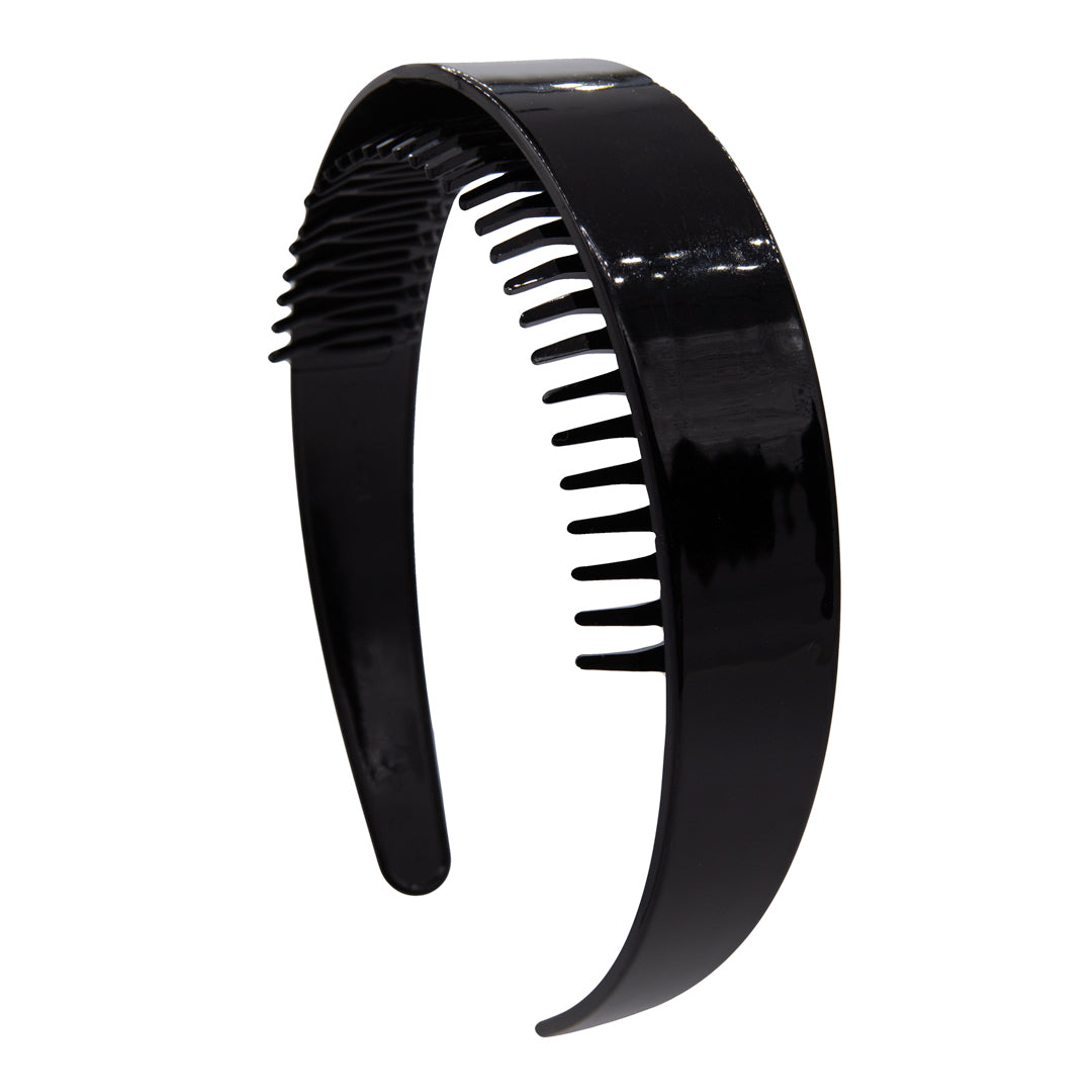 Oh My Hair Diadema Dentada PVC Brillante Negra