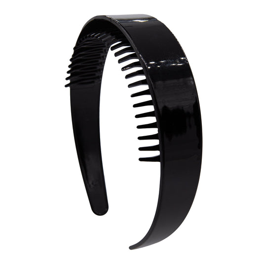 Oh My Hair Diadema Dentada PVC Brillante Negra