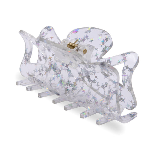 Oh My Hair Pinza Transparente con Estrellas Glitter
