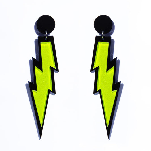 Pendientes Rayo Verdes