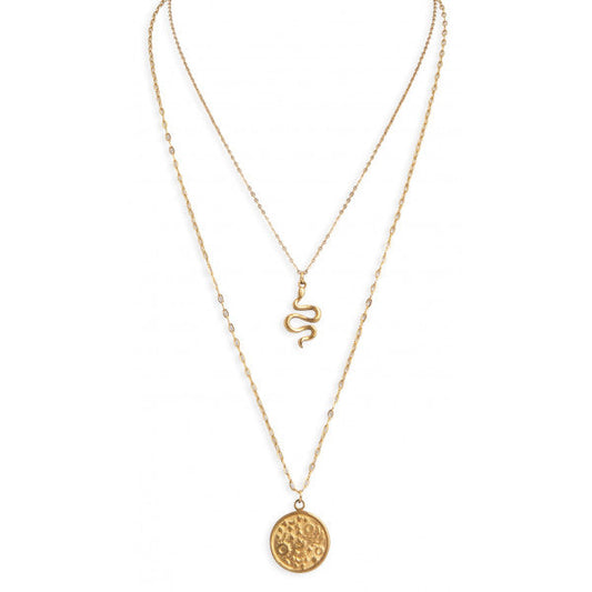 Cadena Doble con Medalla